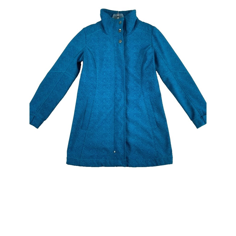 Title Nine Peacekeeper Jacket Coat Sz S Blue Mid Weightf Fleece-lined